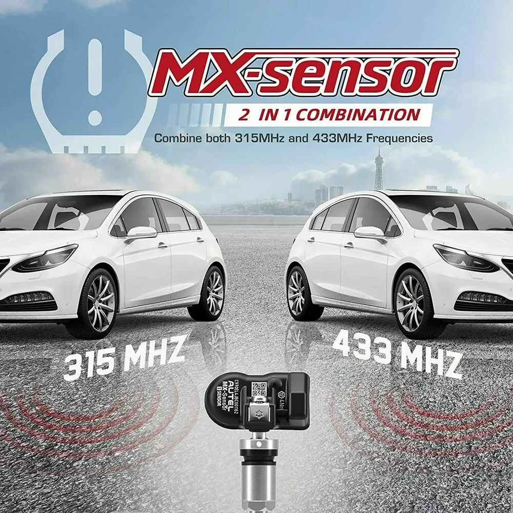 Autel MX Sensor 433 315MHZ sensore TPMS strumenti di riparazione pneumatici Scanner MaxiTPMS Pad Monitor pressione pneumatici Tester programmazione MX-Sensor