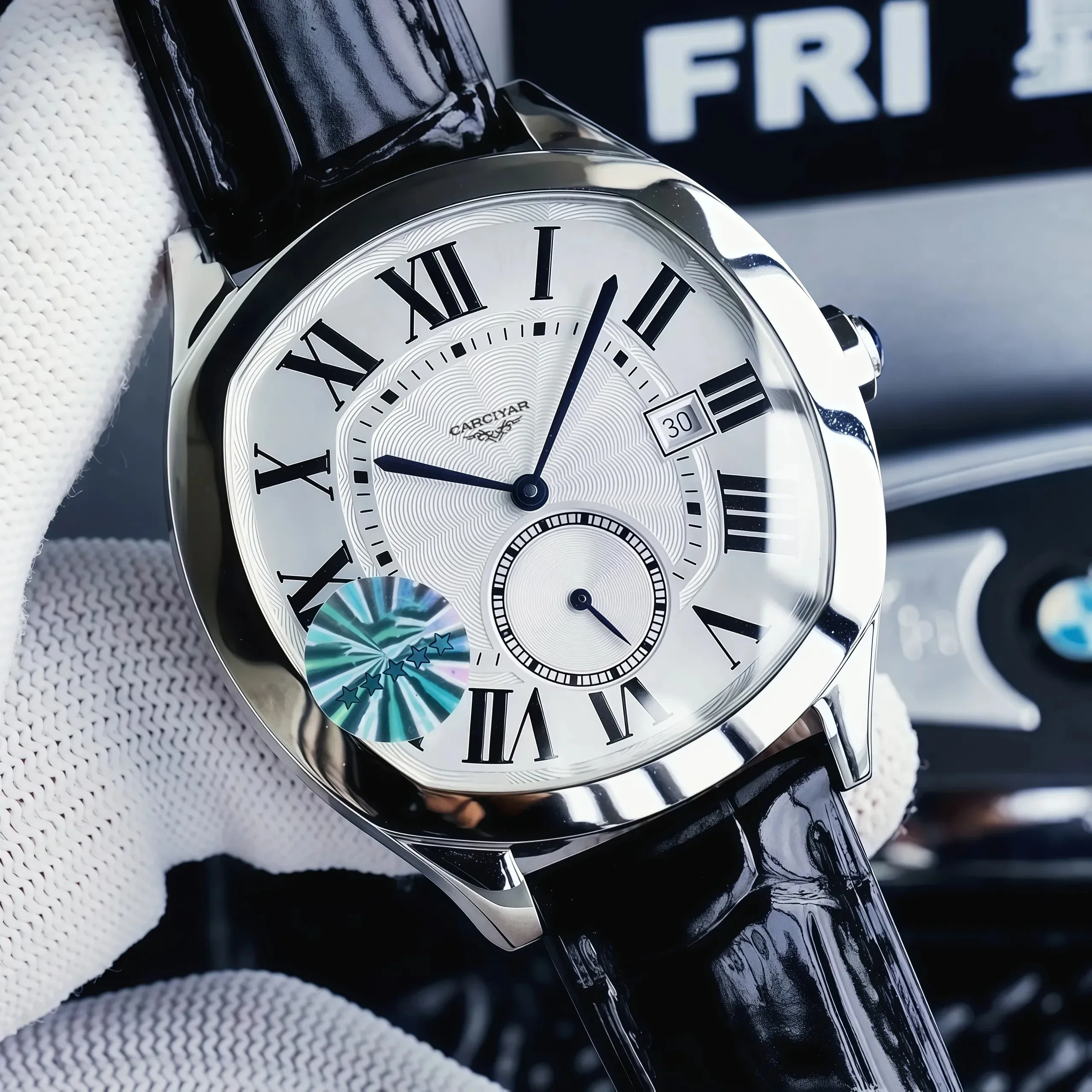 41.5MM Unisex Automatic Mechanical Sports Watch, Full-Featured, World Time, 904L Stainless Steel