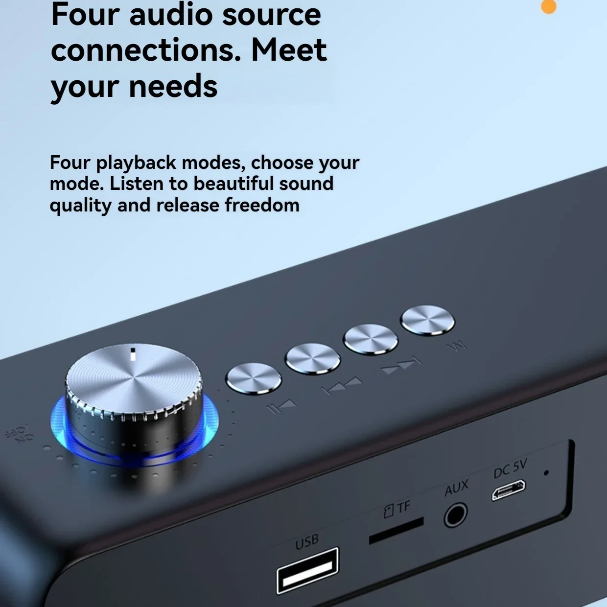 Original Bluetooth Subwoofer Sound Bar TV Audio Echo Wall Computer Speaker Home Theater Music Wireless Blueooth Speaker Gift