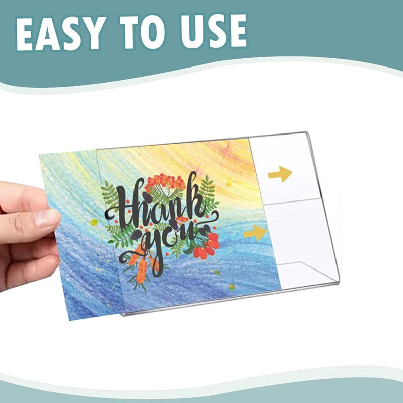 20 PCS 3.5 X 5 Inch Acrylic Sign Holders,Acrylic Picture Frame Clear Sign Holder,Card Price Card Tag For Home Restaurant