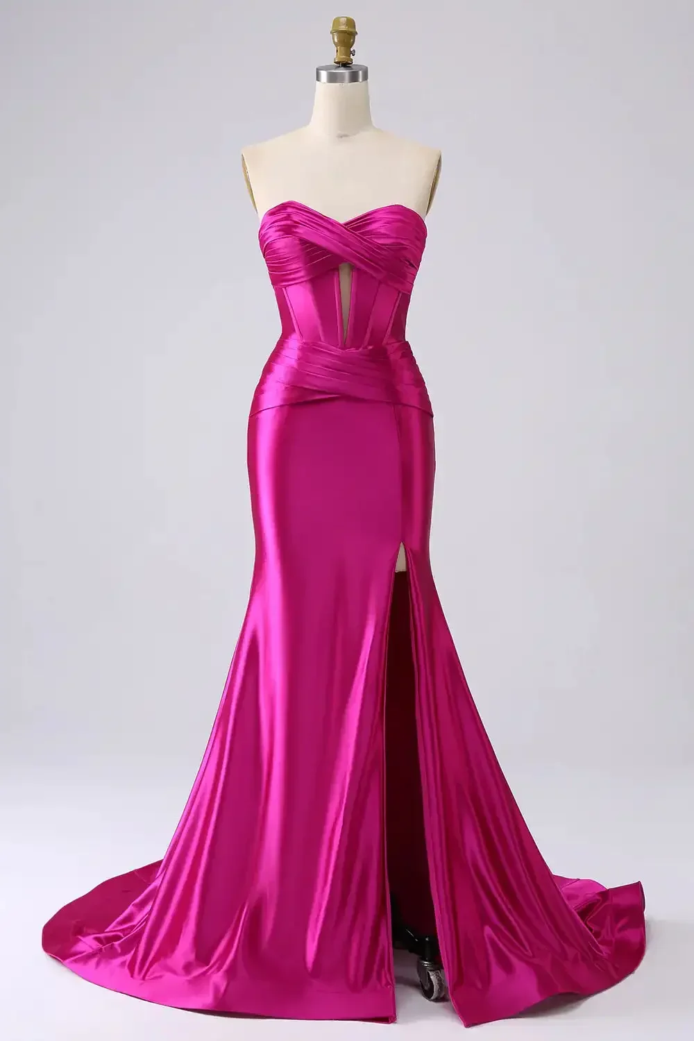 Customized Elegant Sexy Mermaid V Neck Backless Evening Dress With Side Slit Floor Length For Women Ideal For Cocktail An