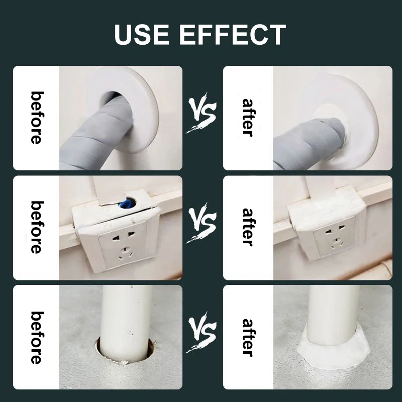 1/5/10/30PCS Bathroom Solid Glue Waterproof Sealant Wall Hole Sealant Seal Sealing Paste Sewer Pipe Caulking Agent Super Sealers image 5