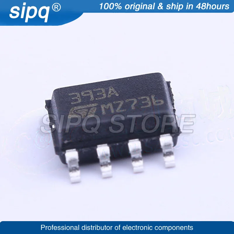 10PCS/LOT LM393ADT LM393A SOP-8 Marking:393A COMPARATOR Brand New and Original In Stock Authentic Product