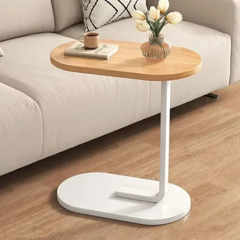 Sofa Side Table C Side Table Modern Couch Table for Small Space Tray Table Coffee Table for Living Room Bedroom Bedside