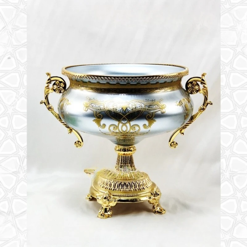 

Customized European fruit plate Living room household plate East Central Asia high-end dried plate Fruit bowl
