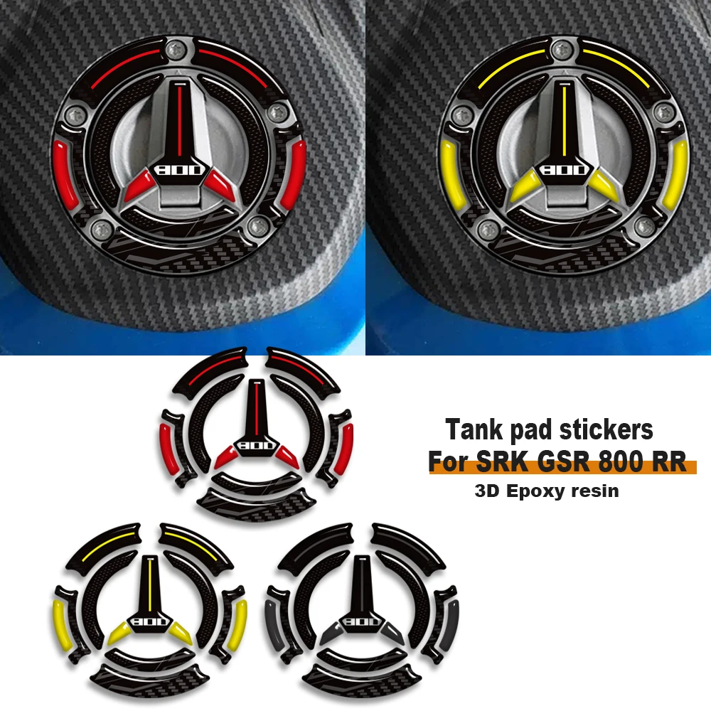 

For QJMotor QJ Motor SRK GSR 800 RR SRK800 Motorcycle Tank cap Side Fuel pad Grips Kit Knee Stickers Decals Protector