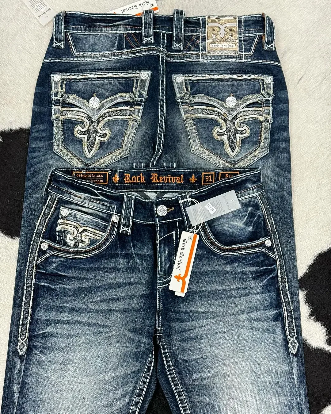 

Hip Hop Personality High-waisted Loose Jeans for Men and Women Gothic Retro Style Straight Pants American Street Trousers