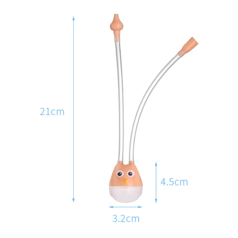 Nasal Aspirator Infant Suction Snot Nose Cleaner Baby Mouth Suction  Anti-reflux Silicone Suction Pipe Baby Health Care