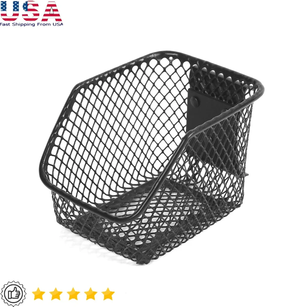 

4 Inch Metal Mesh Hanging Basket Storage Hook System Garage Craft Room Organizing Small Parts Holds 8 Pounds