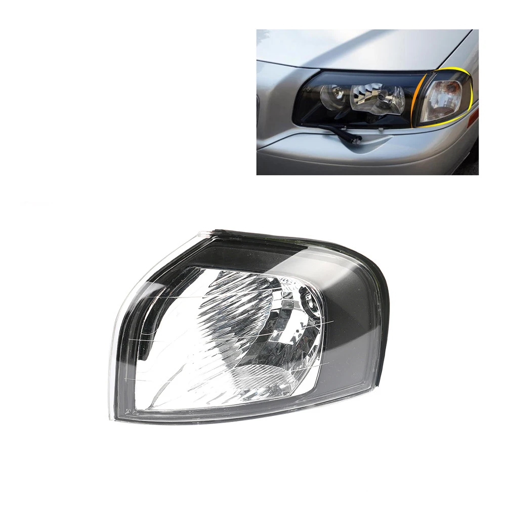 

Левый передний боковой фонарь на крыло для Volvo S80 1999 2000 2002 2005 2006, угловой указатель поворота, габаритный указатель поворота, сигнальная лампа 30