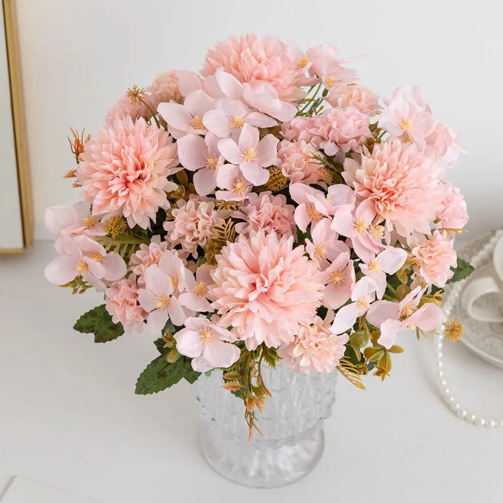Künstliche Blume aus Seide, bestickte Kugel, Nelke, Heimvase, Dekorationen, Outdoor, Garten, Valentinstag, Hochzeit, Braut, DIY, Foto-Requisiten