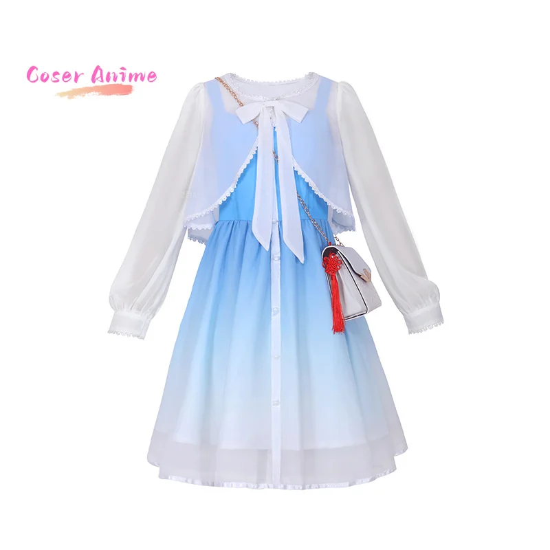เกม Genshin Impact Ganyu คอสเพลย์เครื่องแต่งกายชุดปาร์ตี้ฮาโลวีนสําหรับผู้หญิงผู้ชาย Carnival Props
