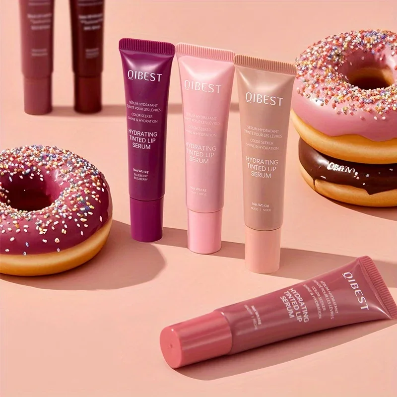 Colored lip gloss, liquid hydrating and moisturizing, light and shiny lip balm, water gloss lip glaze moisturizing lip milk.