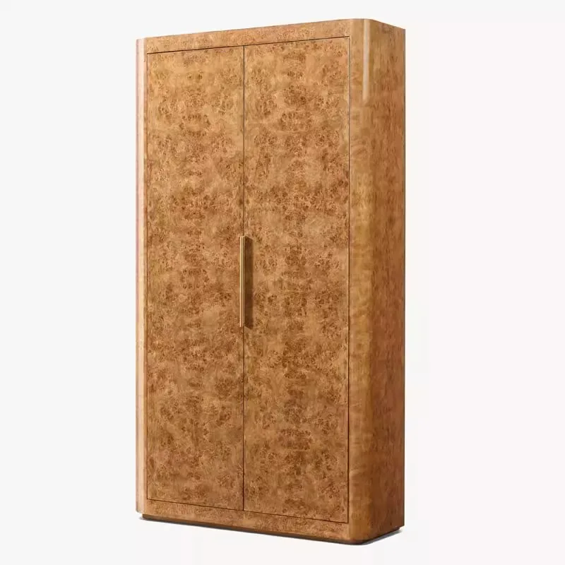 

Solid wood storage bookcase villa model house designer old retro furniture