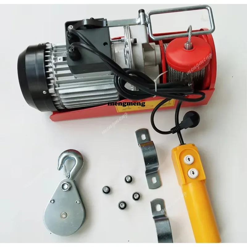 New arrive 600Kg Heavy Duty Wired Electric Hoist 3M 6M Lift Height For Home Construction Small Crane Machine