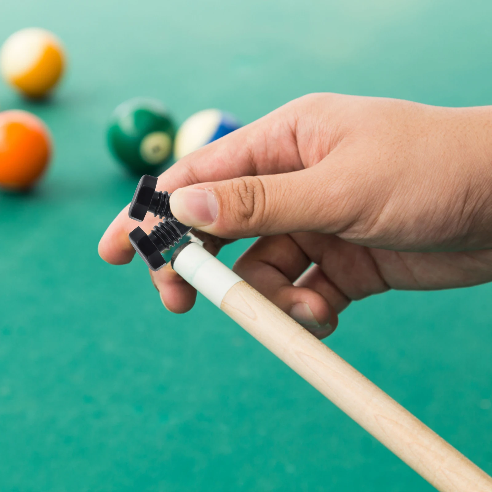 

5 Pcs Pool Sticks Accessories Billiard Bottom Cover Billiards Rod Protective Black Tip