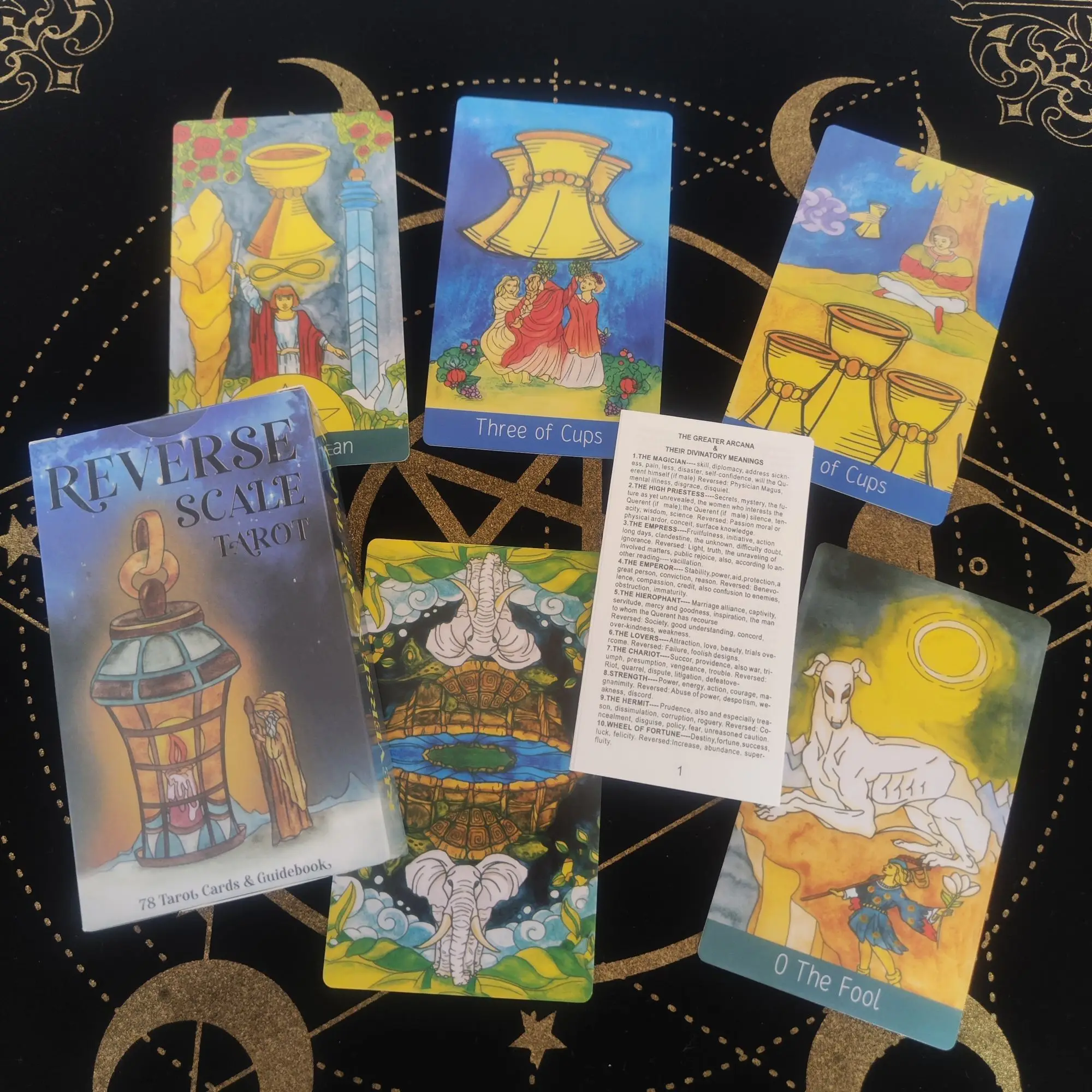 

12x7cm Reeverse Scale Tarot High Quality Divination Board Games Party Entertainment Games Card Game For Family Party