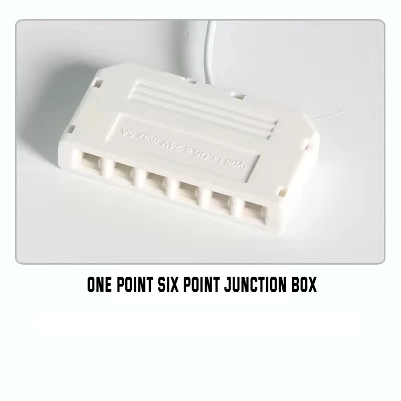 2 3 6-Port-Verteilerkasten-Hub-Splitter für LED-Streifenlicht, Lichtkasten, Stromkabel, Schnellverbinder – Detail 3