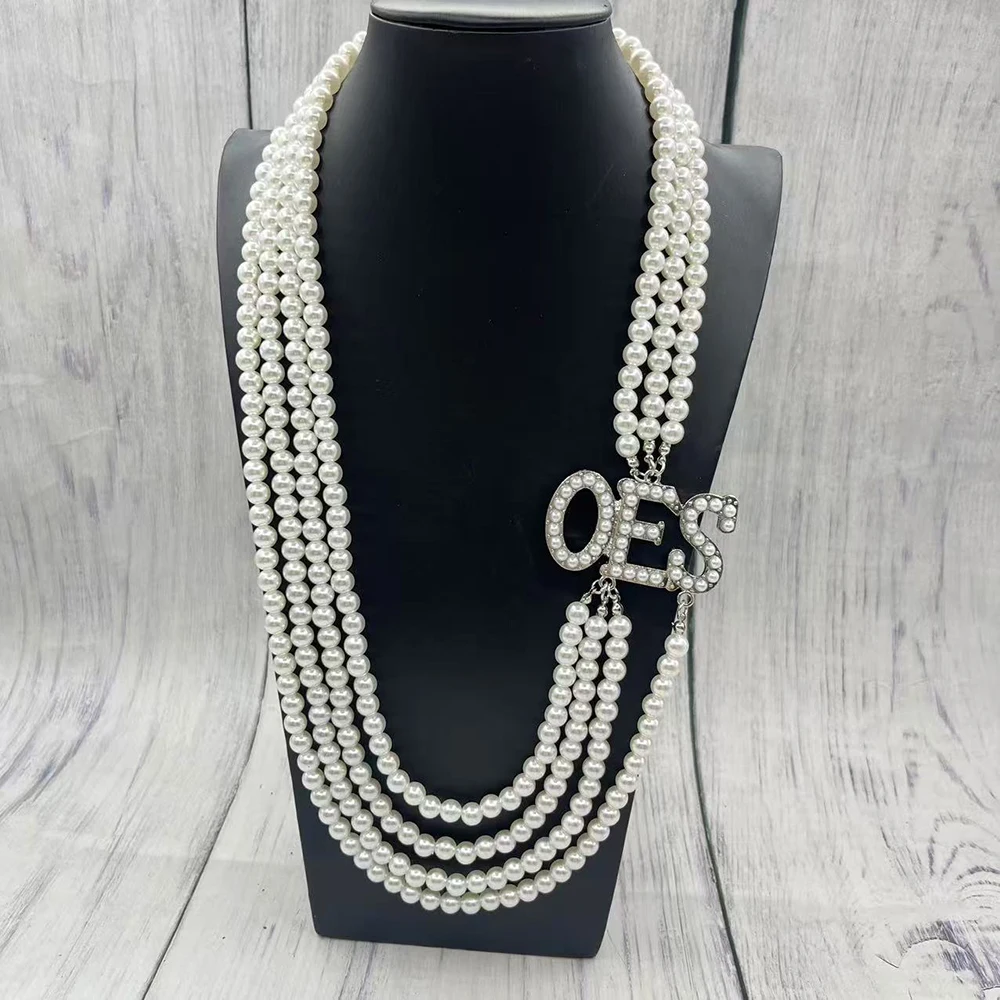 OES قلادة من اللؤلؤ ذات الطبقات #5