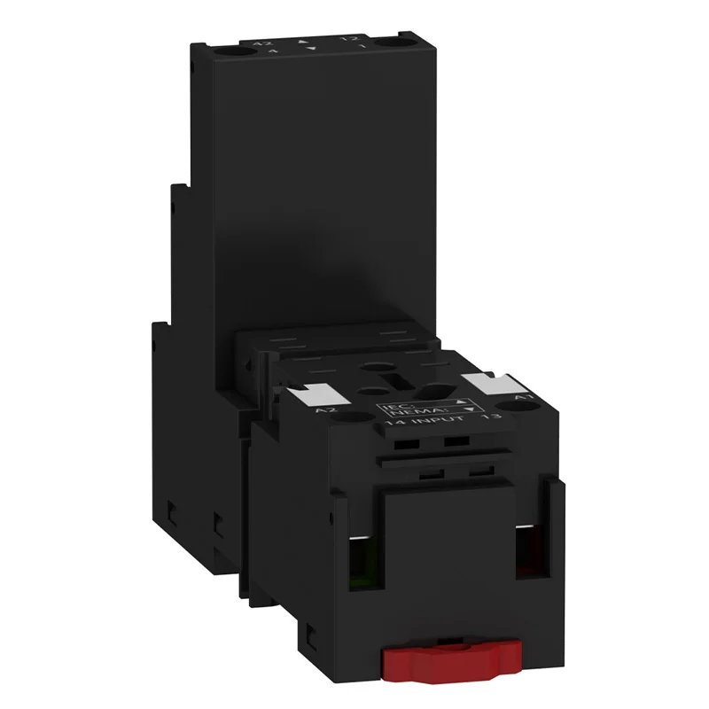 Base de relé pequeño Original de exportación RXZE2S108M 12A toma de seguridad dividida de 8 orificios perfectamente compatible con RXM2AB2BD/RXM2AB2P7