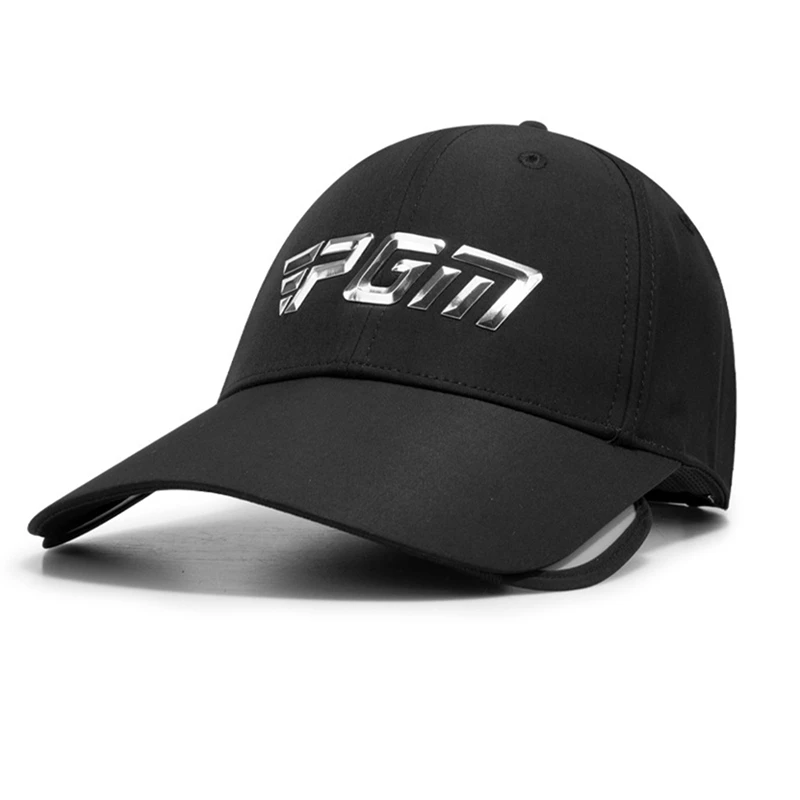 

PGM 1 PCS Summer Breathable Caps Headwear Men Fishing Hiking UV Protection Cap Black