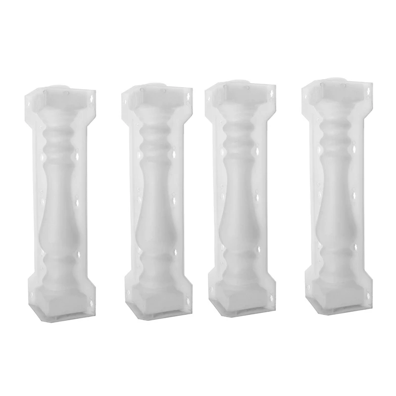 

A50I 2 Set 60X14cm Roman Column Mold Balcony Garden Pool Fence Cement Railing Plaster Concrete Mold Column Mold