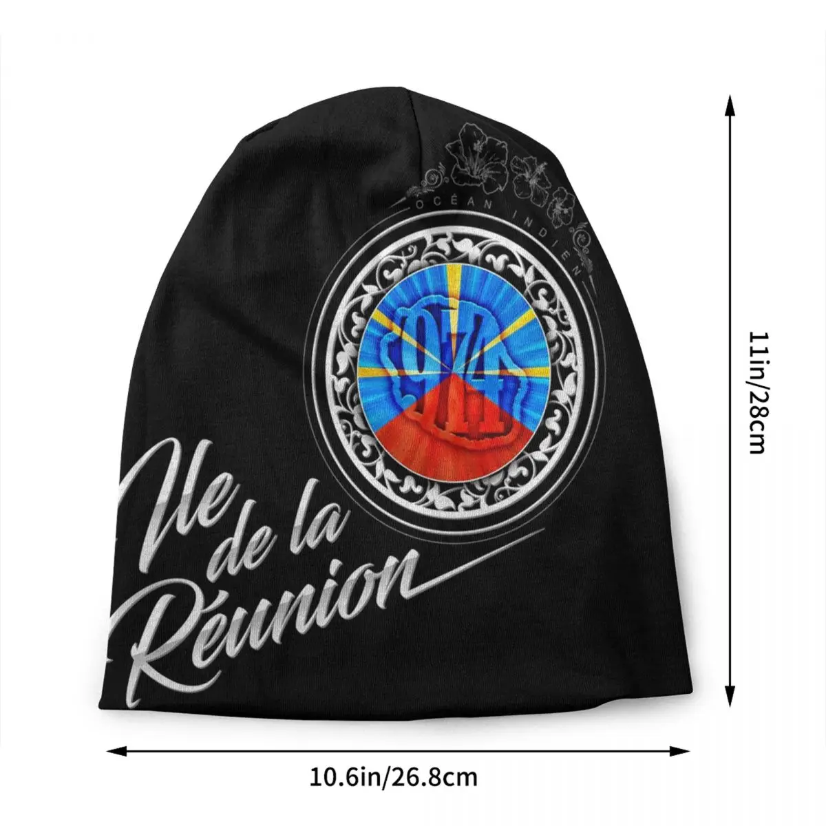 Reunion Island 974 Beanie Cap Unisex Winter Warm Bonnet Homme Knitting Hats Cool Outdoor Skullies Beanies Caps For Men Women