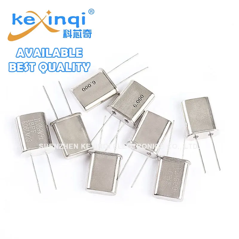 5-20PCS HC-49U 49U Quartz Resonator Passive Crystal Oscillator DIP-2Pin 1.8432M 2.4576M 2M 6M 7.2M 7.3728M 8/10/12/16/11.0592MHz