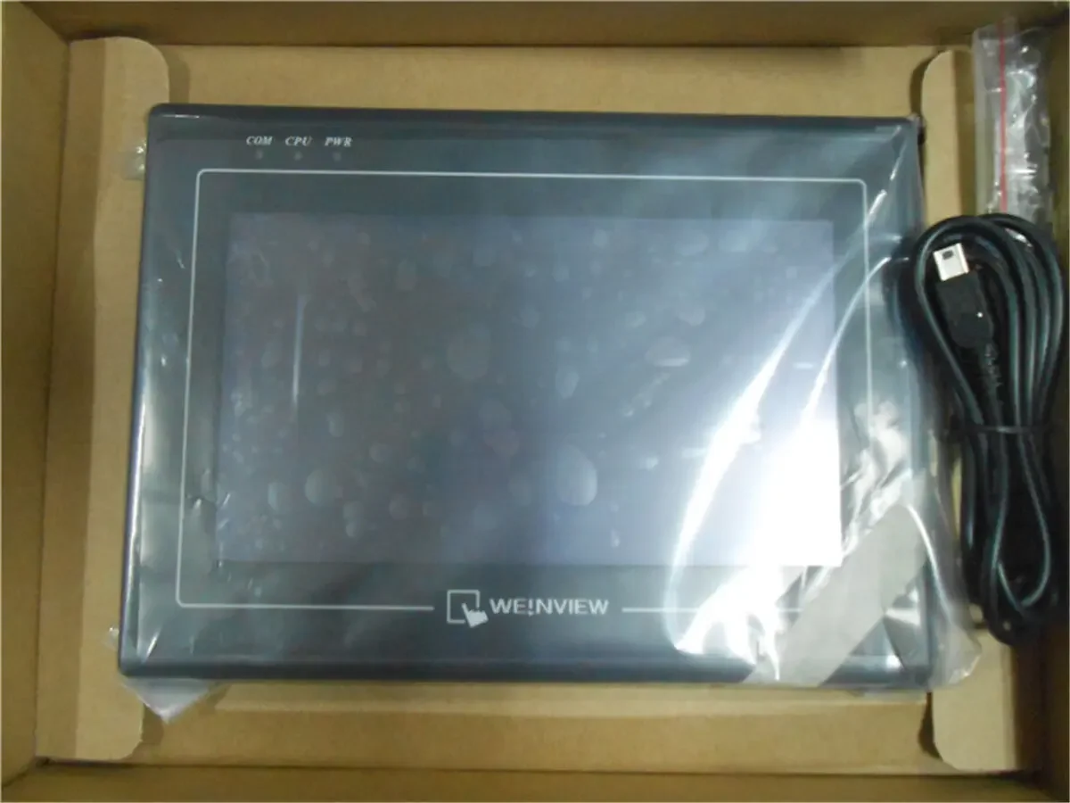 Weinview 7 "นิ้ว HMI Touch Panel MT6071IP 800*480 USB Host & Programing Cable