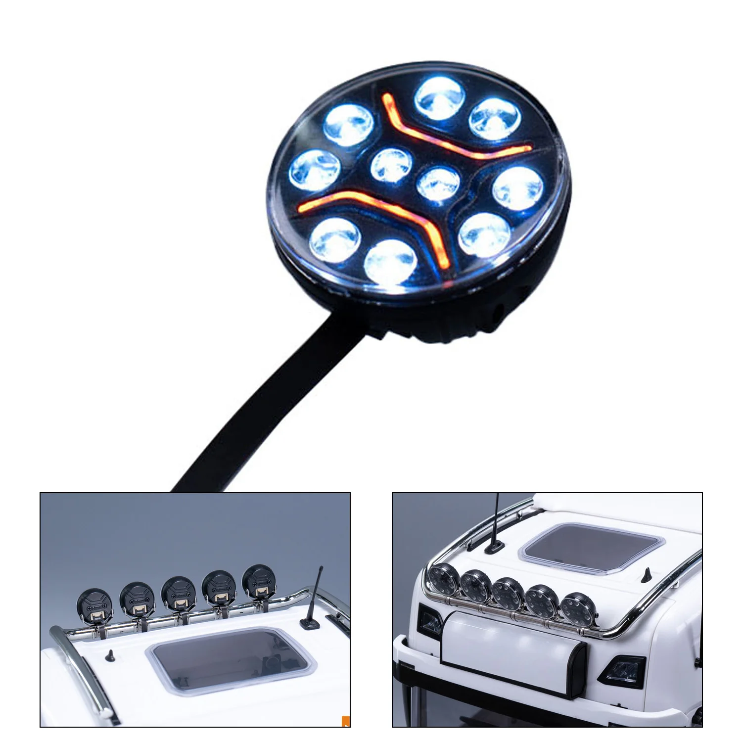 5v-ledスポットライトランプ-プラスチックヘッドランプ-diy用スペアパーツ-タミヤ-1-14-rcトラクタートラック-770s-r620-クローラーオフロードカー-エクスカベーター用