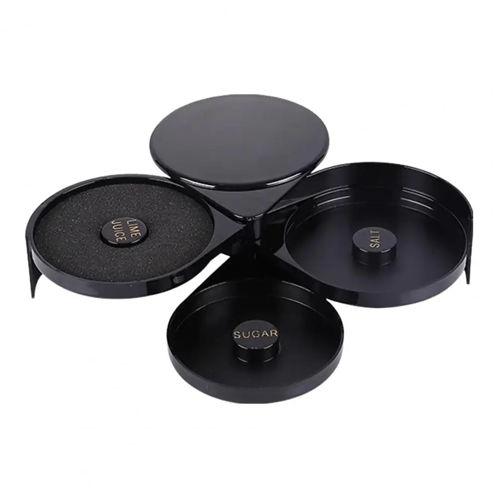 Glass Grinder for Cocktails 3 Tier Margarita Salt Sugar Rimmer Box for Cocktail Bartender Tool Glass Rimmer for Margaritas