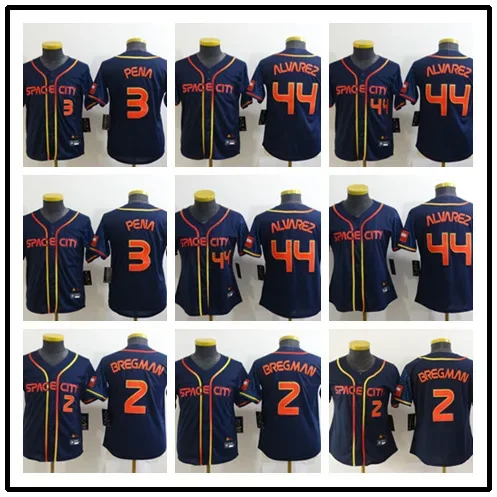 2022 New Astronauts Houston Astros Baseball Uniforms Children's Embroidered Fan Version Summer Running Vests For Kids