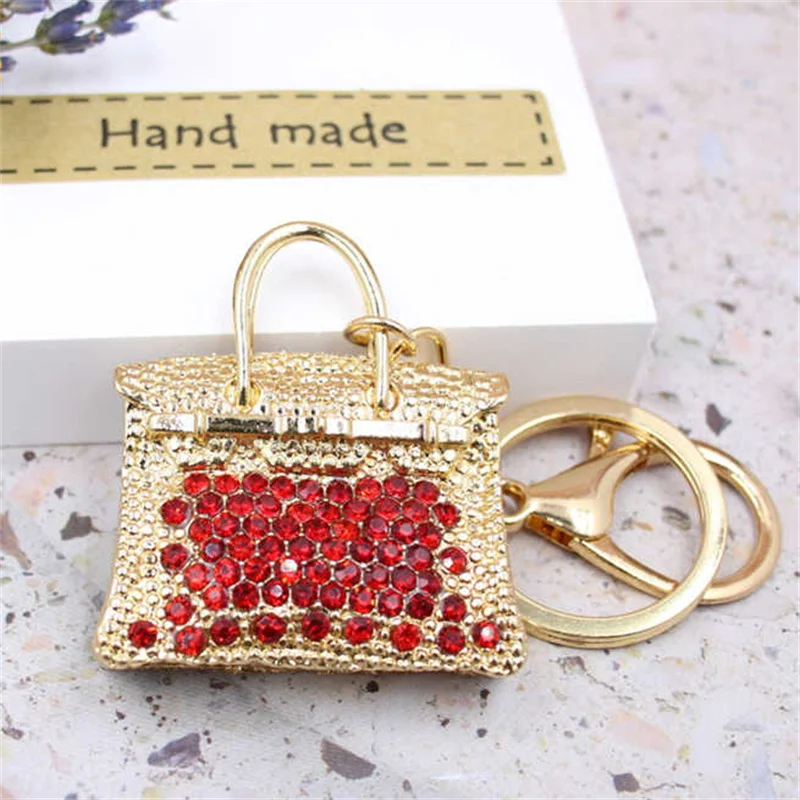 Creative Handbag Shape Key Chain Fashion Color Exquisite Gift Handbag Pendant New Birthday Gift Keyfob