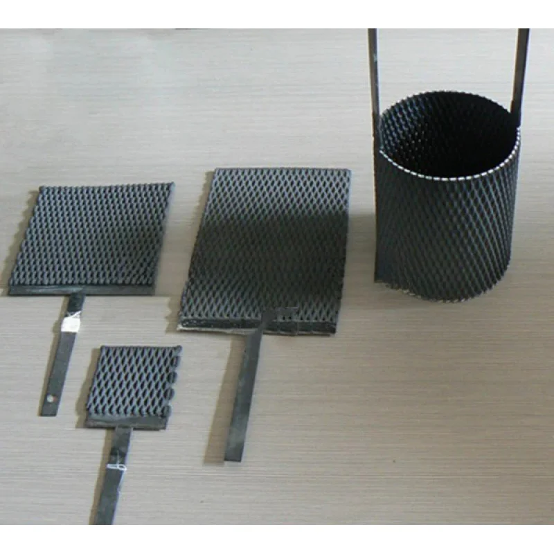 Anode Electrolytic Water Treatment Plate Mesh Ruthenium- Electrode Tantalum And Platinum Coating