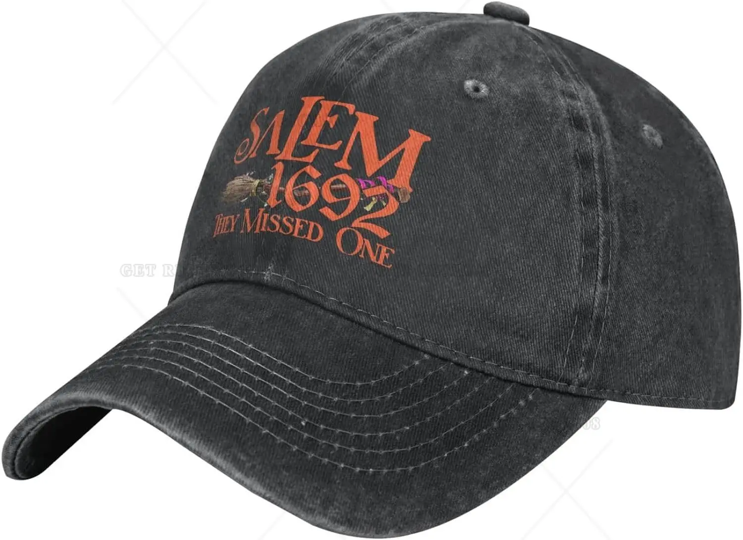 Salem 1692 Halloween Hat for Women Salem Witches They Missed One Hat for Womens Funny Hat Adult Denim Unisex Four Seasons