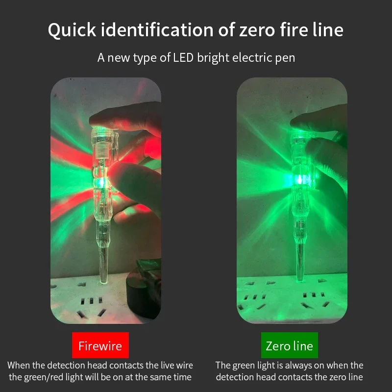 Imagem -02 - Caneta Testador de Tensão Inteligente Indução sem Contato Detector de Energia Digital Lápis Chave de Fenda Elétrica Indicador de Circuito de Sonda