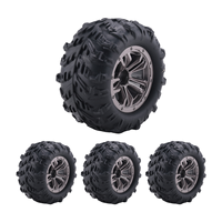 A17I 4Pcs 80mm Wheel Tire Tyre for Xinlehong Q901 Q902 Q903 9130 9136 9137 9138 1/16 RC Car Upgrade Parts,1