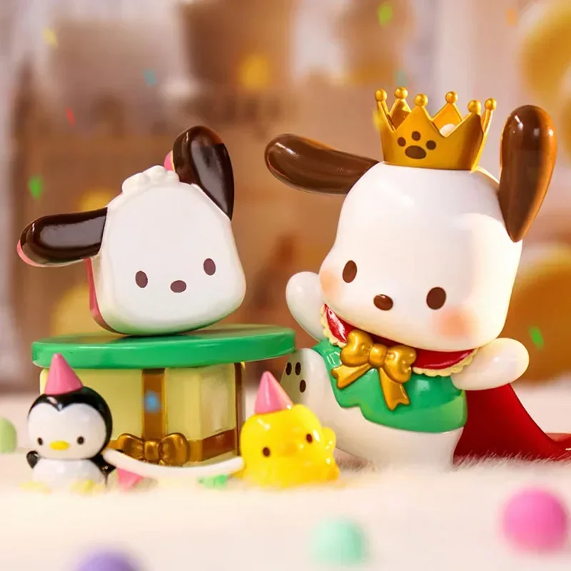 

Оригинальная Подлинная игрушка Sanrio для детей, собака, серия времени, поезд, модная игрушечная фигурка, кукла, подарок, сюрприз, строительная игрушка, подарок на день рождения