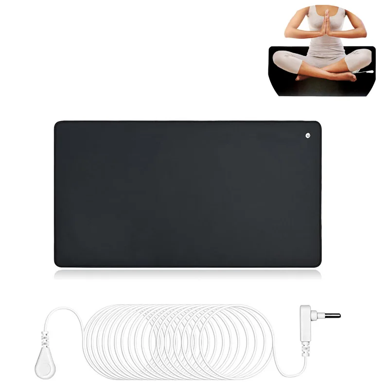 

30X60CM Grounding Earthing Mat for Desk Therapy Kit Helps in Sleeping Enhanced Circulation Reduces Pain With 15 Ft Cord Included