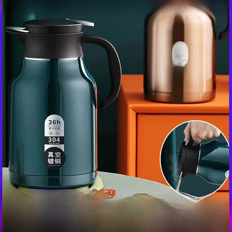 

Commercial Stainl Steel 304 Insulated Tea Pot Restaurant Ce Hot Water Bottle Vacuum Insulated Water Pot Tea House