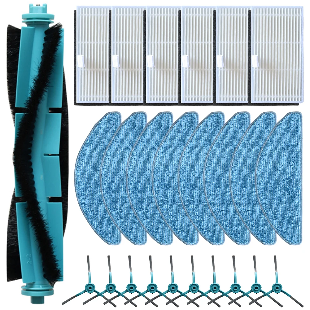 

Main Side Brush Filter Mop Cloth Kit For MEDION X41 SW / X41 SW+ / X42 SW+ / MD11916 / MD14841 / MD12034 Vacuum Cleaner Parts