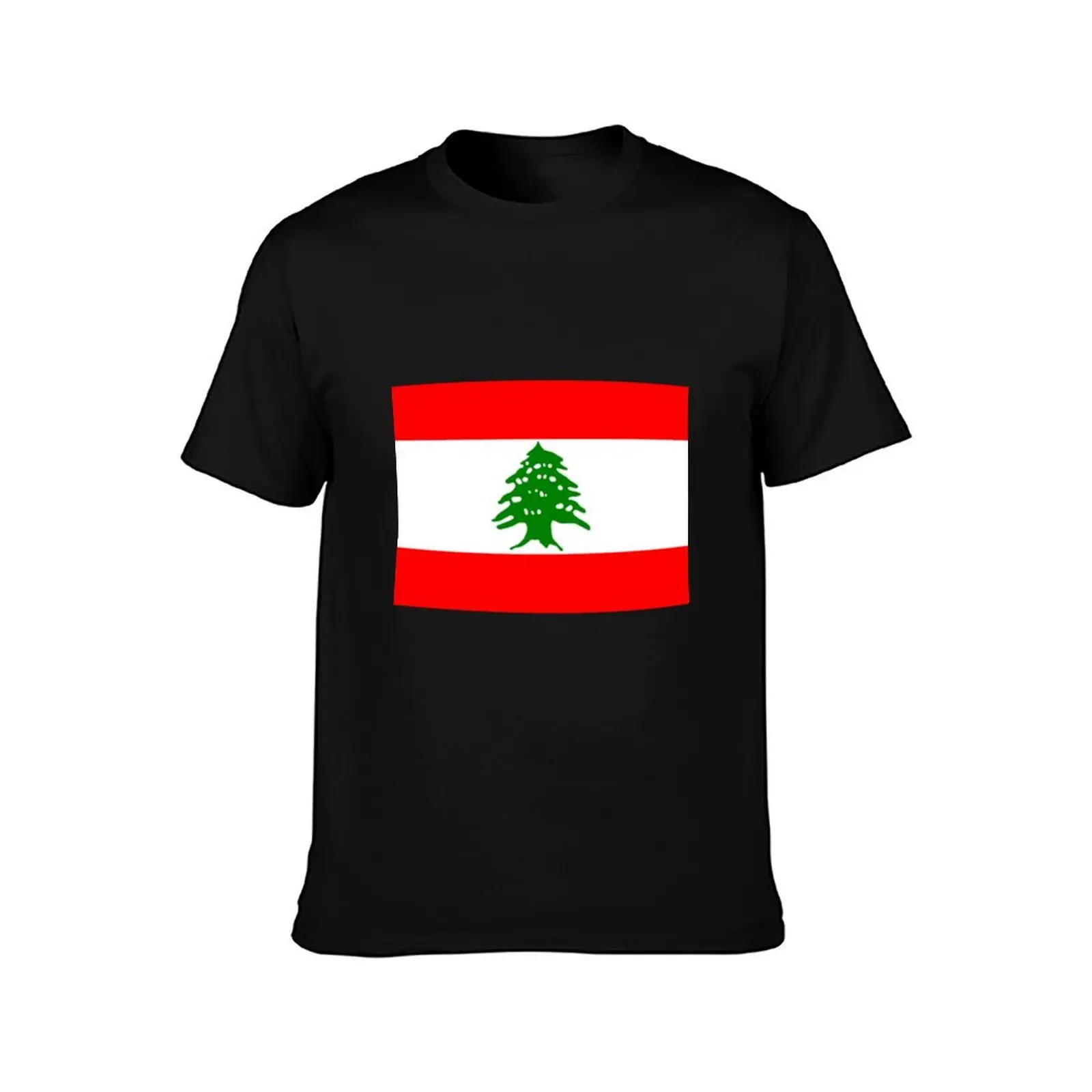 Flag of Lebanon T-Shirt Light Athletic Short Sleeve Tee Shirt T-Shirt
