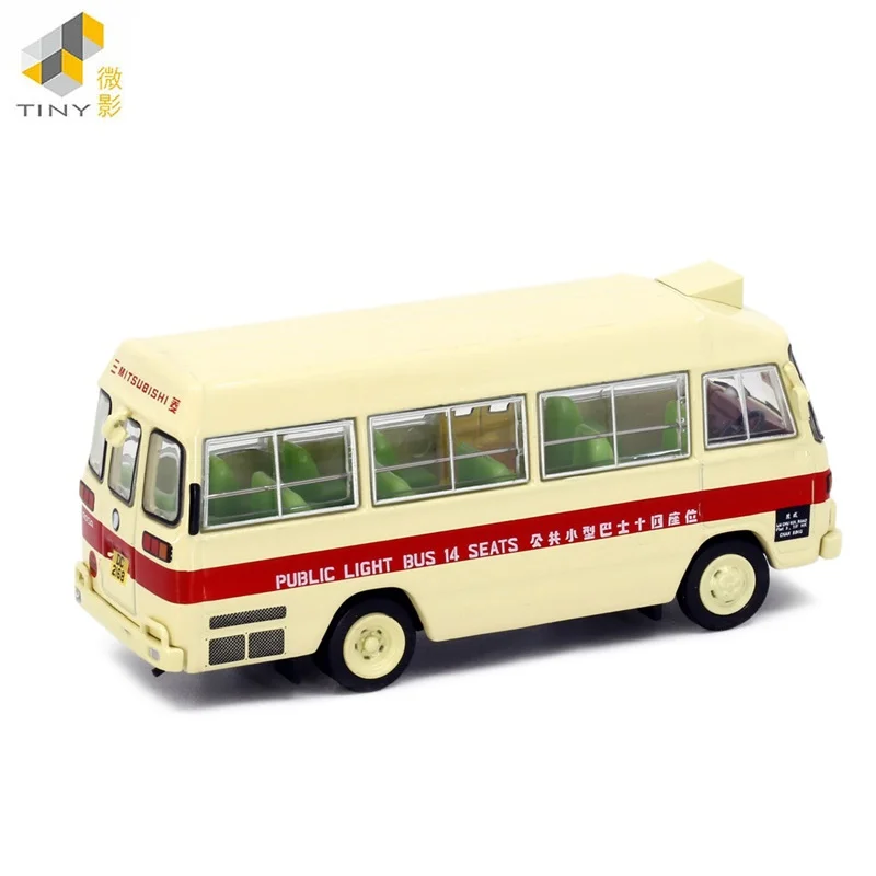 Malutki 1:76 Fu-so Rosa czerwony Minibus nr 38 symulacja stopu Model samochodu