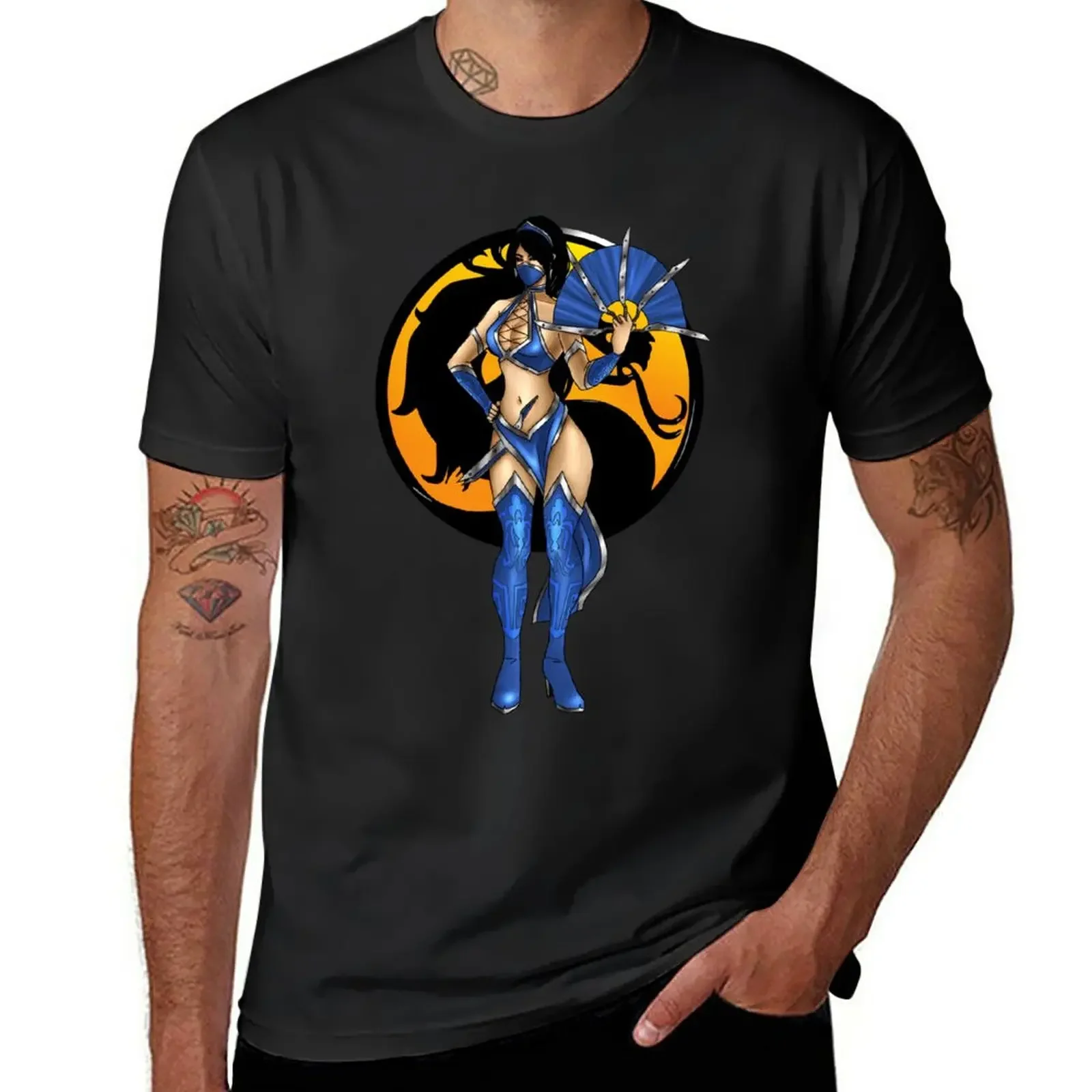 Mortal Kombat - Kitana T-Shirt vintage clothes boys whites vintage men clothings