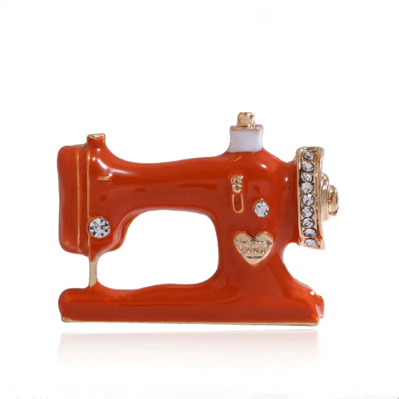 2022 fashion retro mini men and women sewing machine brooch Renaissance collection commemorative nostalgic small gifts wholesale