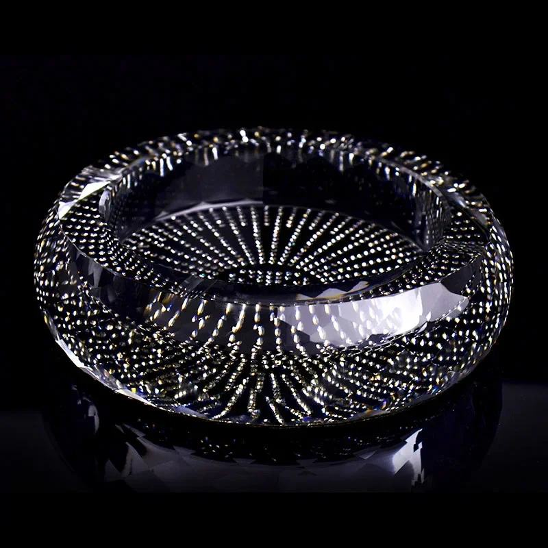 Crystal Glass Ashtray Creative Star Diamond Large Ashtray Home Living Room Office Dining Table Home Decoration Ornaments