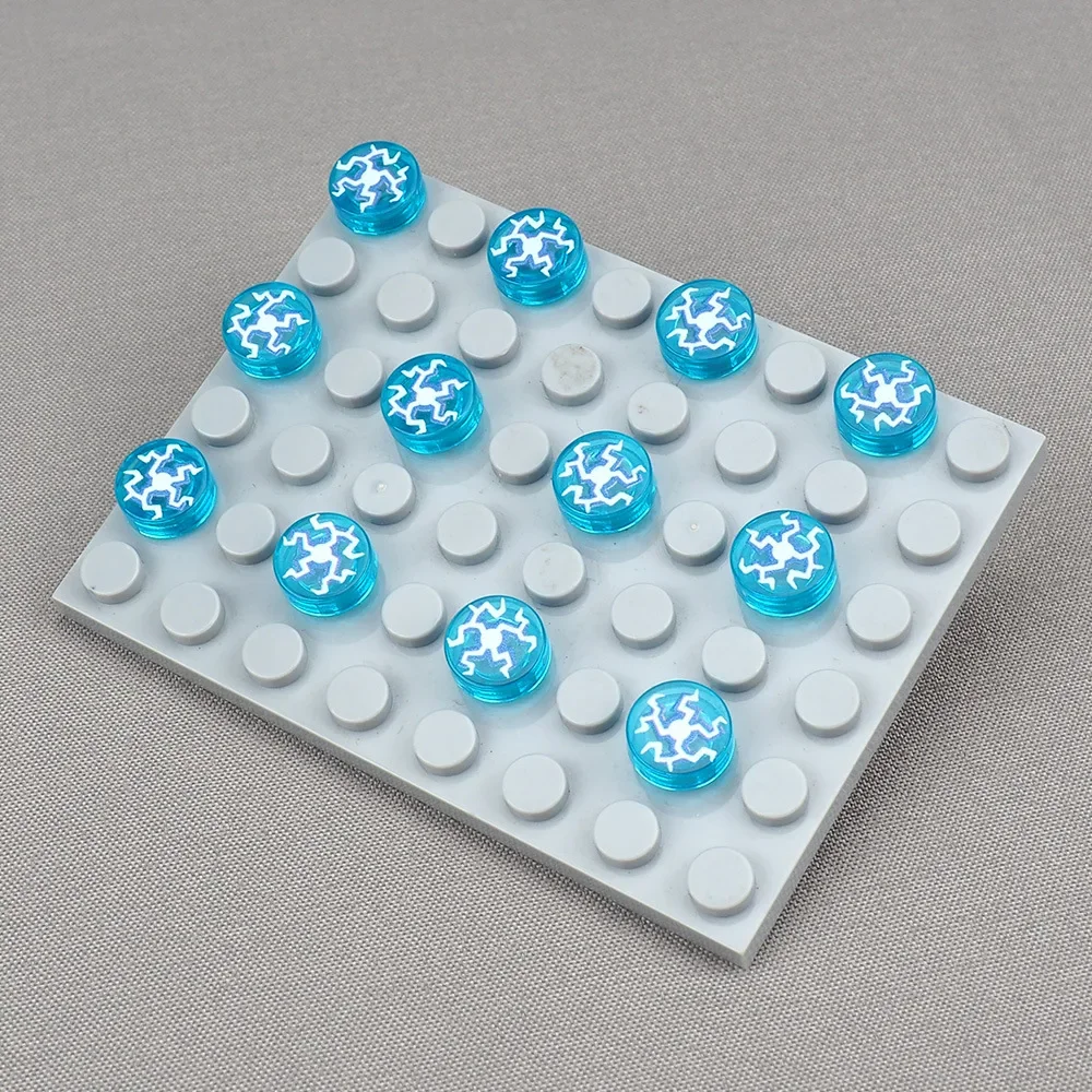 MOC 10PCS Printed Crack Outbreak Lightning 98138 Pattern Building Blocks Element Compatible Board Bricks Toys Boys Kids Gifts