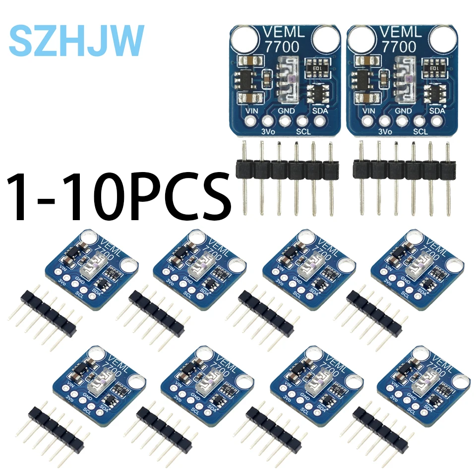 Módulo sensor de luz ambiente veml7700, interface i2c de 16 bits, módulo iluminômetro com sensor de luz brilhante, 1 a 10 peças