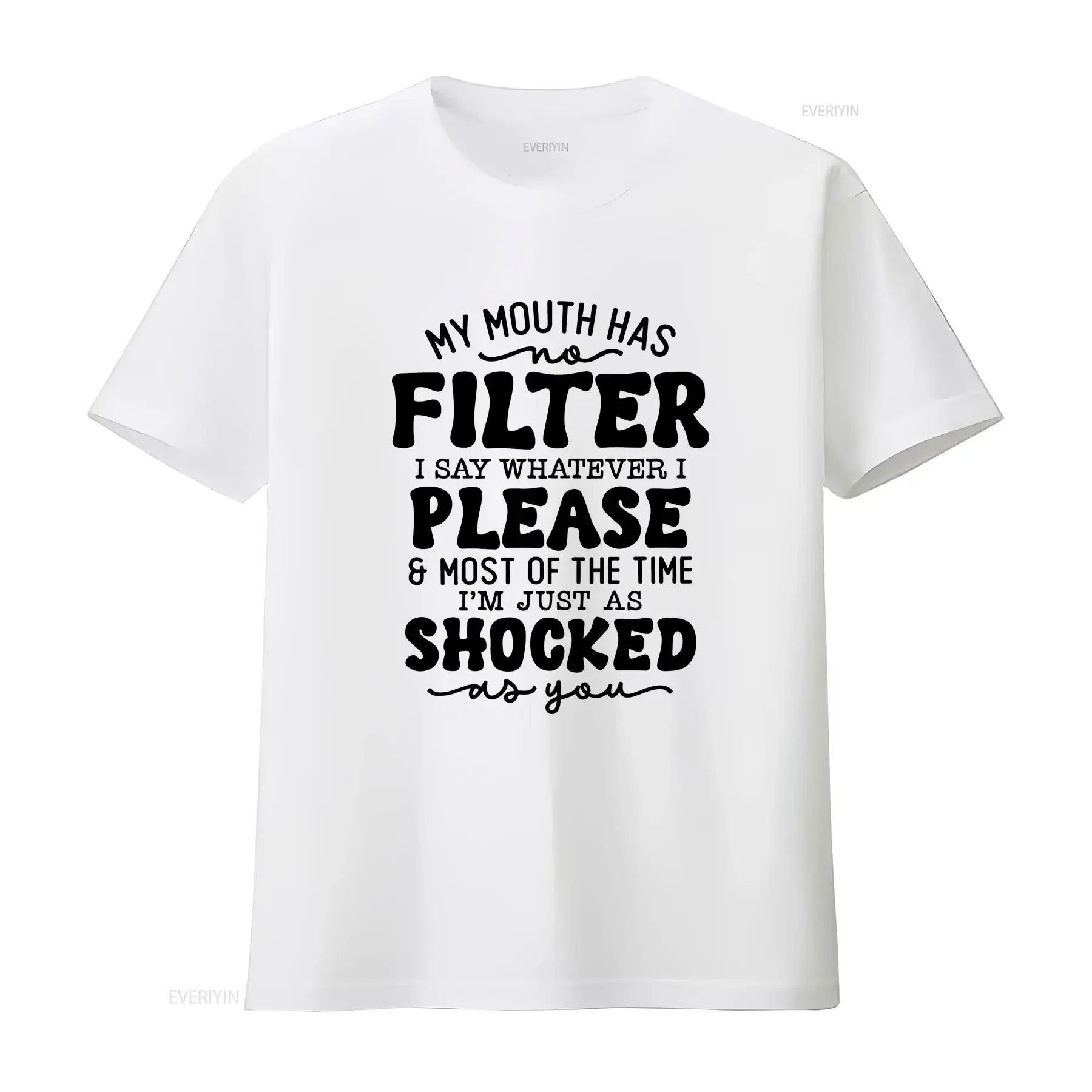 My Mouth Has No Filter Funny T Shirt Bold Honest Novelty Sarcastic Humor long or short sleeves vintage Washed streetwear