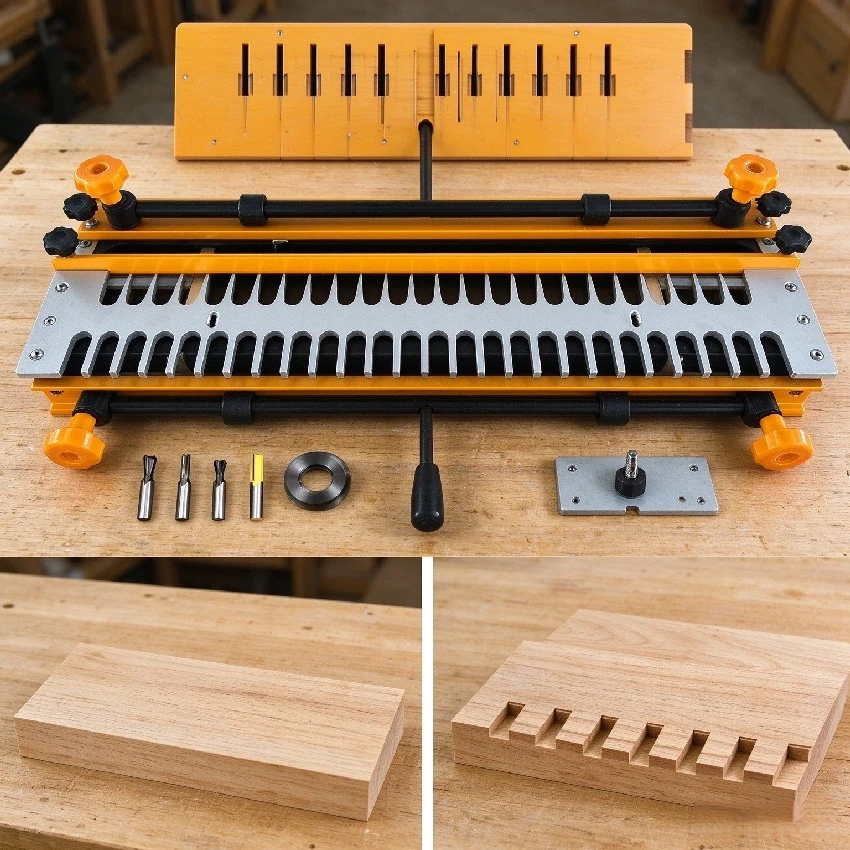 Woodworking CNC Mortise Tenon Equipment, Through Dovetail Tenon Machine, 12in 24in Dovetail Grooving Maker for Furniture Wood